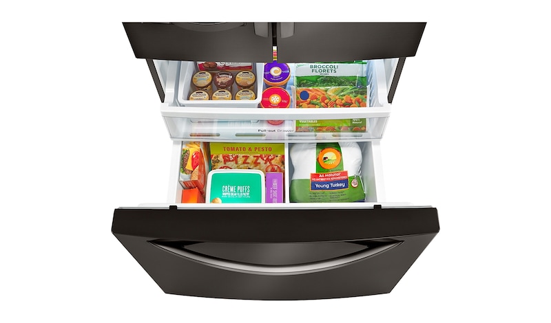 LG 33" Black Stainless Steel French Door Refrigerator, 24 cu.ft., LFXS24623D